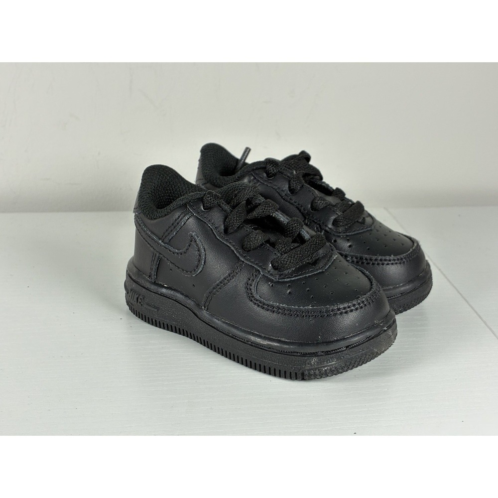 Toddler Nike Air Force 1 size 7C black Baby  Shoes
